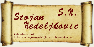 Stojan Nedeljković vizit kartica
